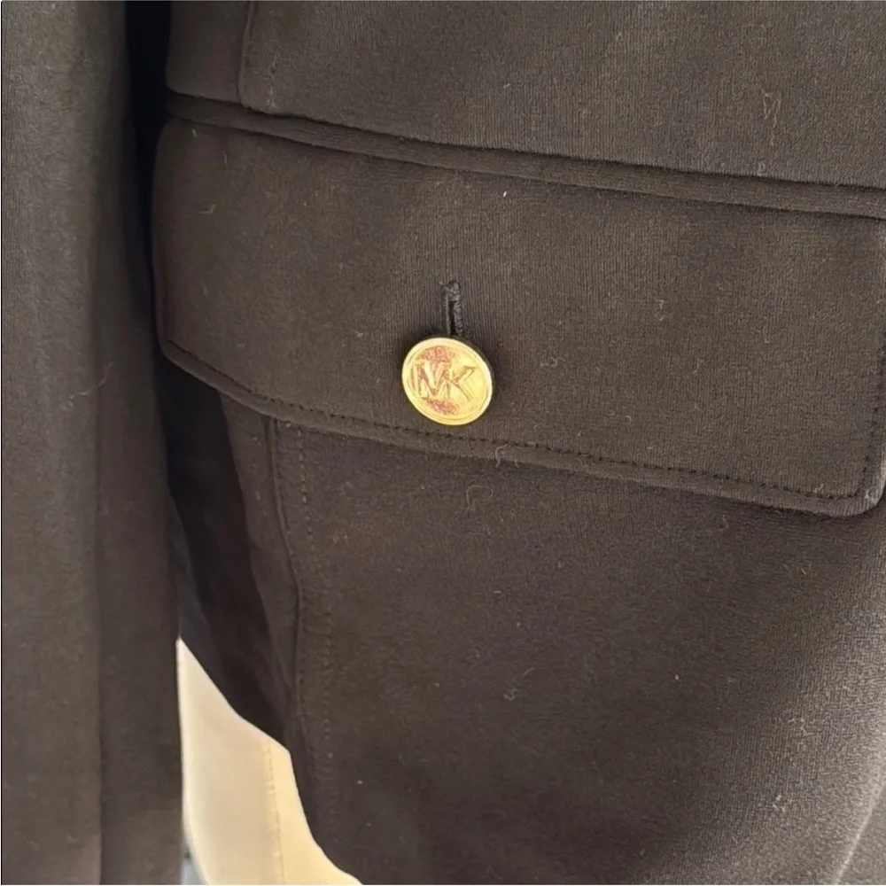 Michael Kors Black Jacket with Gold Details